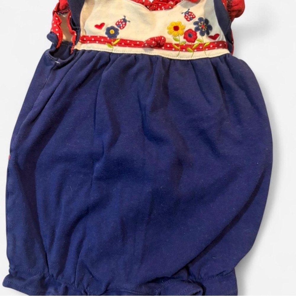 Okie Dokie Red and Blue Baby Outfit